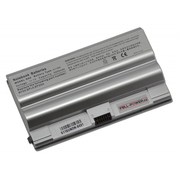 Sony Vaio VGN-FZ15 Laptop Akkumulátor 5200mah Li-ion 11,1V elemek SAMSUNG