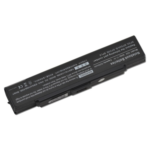 Sony Vaio VGN-NR120E/S Laptop Akkumulátor 5200mah Li-ion 11,1V elemek SAMSUNG