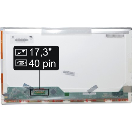 Kijelző a HP Pavilion dv7-3000 17,3" HD+ LED 40 pin laptop részére - Fényes