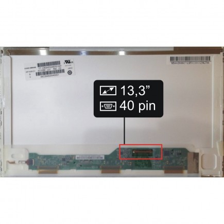 Kijelző a HP Compaq Pavilion DV3-4060EO 13,3" HD LED 40 pin laptop részére - Fényes