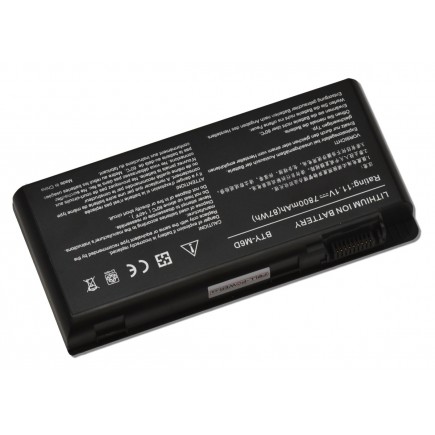 MSI GT660 Laptop Akkumulátor 7800mAh Li-ion 11,1V