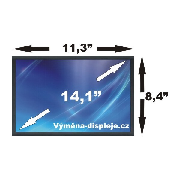 Kijelző a Acer Extensa 2900 14,1" XGA CCFL 30 pin laptop részére - Fényes