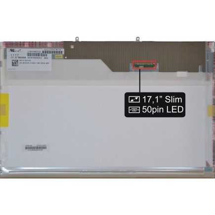 Kijelző a Dell kompatibilní LJ96-05142B 17,0" FHD LED 50 pin laptop részére - Fényes