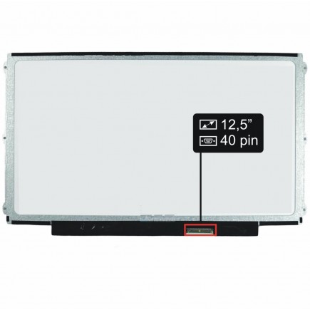 Kijelző a Asus B23E-XH71 HD 12,5“ 40pin HD LED Slim laptop részére - Matt