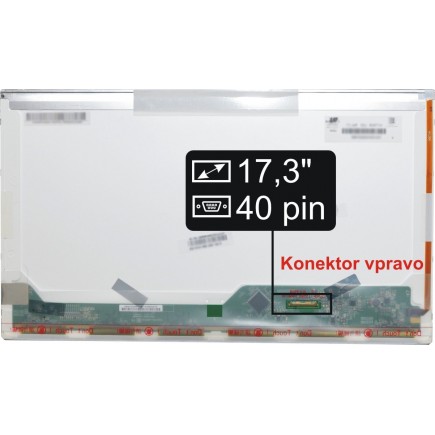 Kijelző a HP ProBook 4710s 17,3“ 40pin HD+ LED laptop részére - Matt