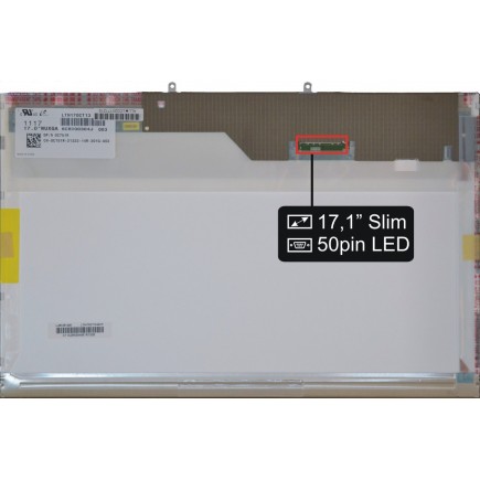 Kijelző a Dell kompatibilní 0C751R 17“ 50pin HD LED laptop részére - Matt