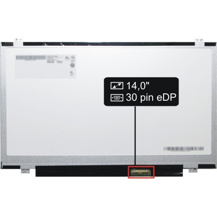 Kijelző a Acer Travelmate P645-M-34054G52TKK 14" HD LED 30 pin eDP SlimTB laptop részére - Matt