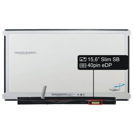 Kijelző a B156ZAN02.0 Kompatibilní 15,6" 4K UHD LED 40 pin eDP SLIM SB laptop részére - Fényes