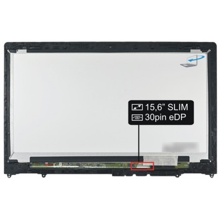 Kijelző a Kompatibilní LP156WF6(SP)(M1) 15,6" LED 30pin eDP laptop részére érintés