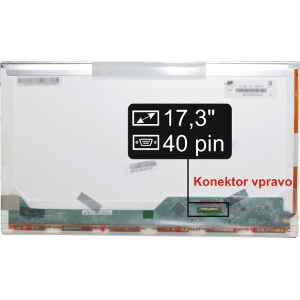 Kijelző a LP173WD1 (TL)(D2) 17,3“ 40pin HD+ LED laptop részére - Fényes