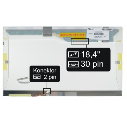 Kijelző a Toshiba Satellite P500-1J9 18,4“ 30pin WSXGA+ CCFL laptop részére - Matt