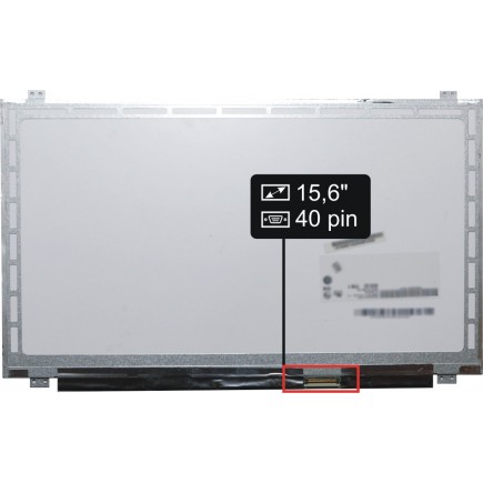 Kijelző a HP Compaq PAVILION 15-P254NQ 15,6" Full HD LED 40 pin laptop részére - Fényes
