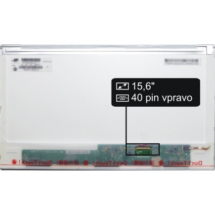 Kijelző a HP Compaq PAVILION DV6-2015SG 15,6" HD LED 40 pin a jobb oldalon laptop részére - Fényes