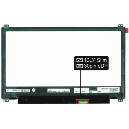 Kijelző a Lenovo Ideapad 510S-13IKB 13,3" FHD LED 30 pin eDP laptop részére - Fényes