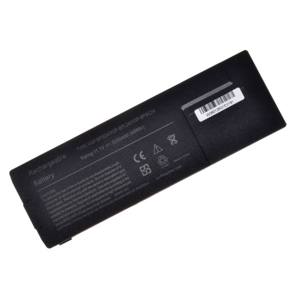 Sony Vaio VPC-SB1S1E/S Laptop Akkumulátor 5200mAh Li-ion 11,1V
