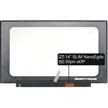 Kijelző a Acer TravelMate X3 TMX314-51-MG-72FK 14“ 30pin FHD LED Slim IPS NanoEdge - fényes