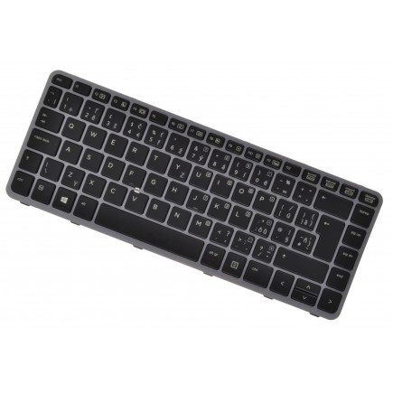 HP kompatibilní 736933-001 billentyűzet a laptopra CZ/SK Ezüst, háttérvilágítás