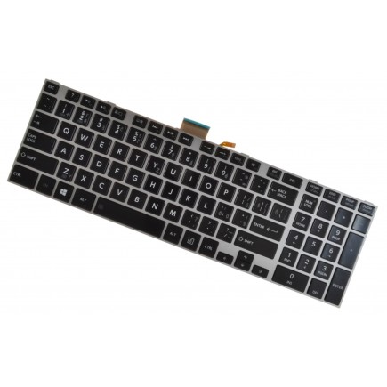 Toshiba Satellite S75 billentyűzet a laptopra CZ/SK Ezüst, háttérvilágítás