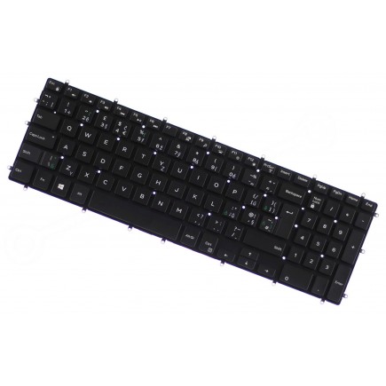 Dell Inspiron 15 7566 billentyűzet a laptopra CZ/SK Fekete, háttérvilágítás