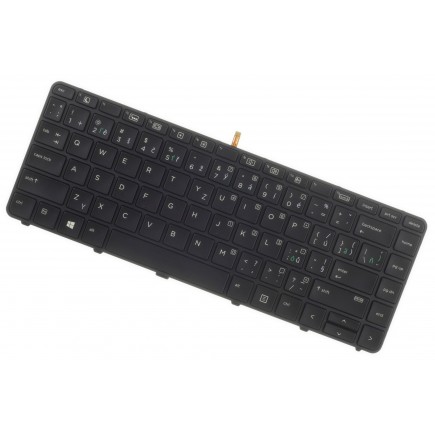HP ProBook 430 G4 billentyűzet a laptopra CZ/SK Fekete, háttérvilágítás