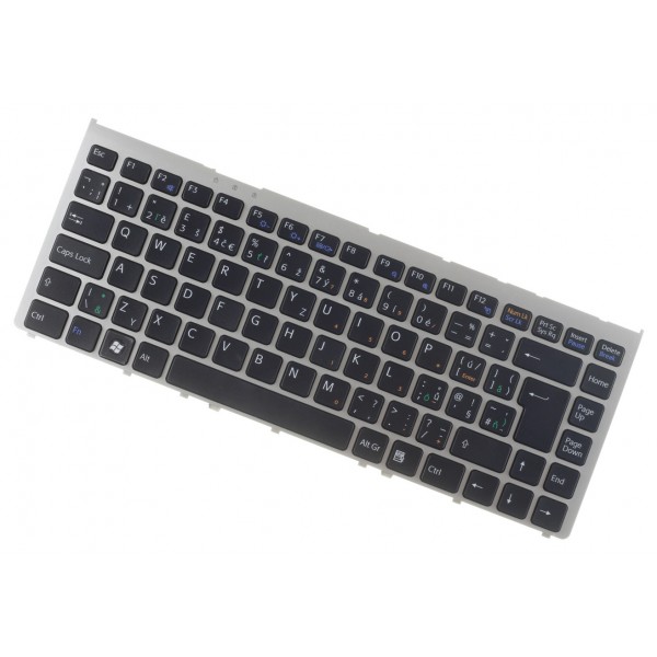 Sony Vaio VGN-FW235J billentyűzet a laptopra Ezüst keret CZ/SK