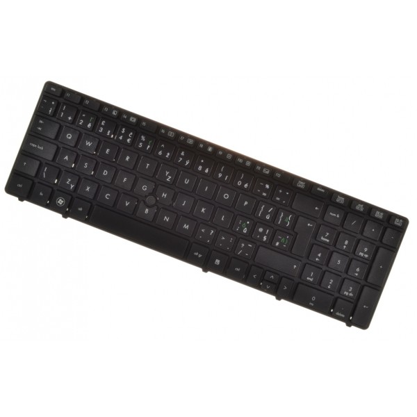 HP kompatibilní 635769-001 billentyűzet a laptopra CZ/SK Fekete trackpoint