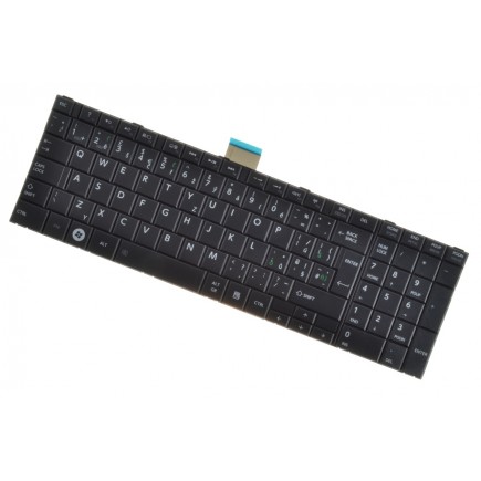 Toshiba Satellite C850D-104 billentyűzet a laptopra CZ/SK Fekete