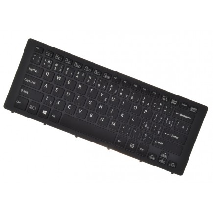 Sony Vaio SVF15N1L2ES billentyűzet a laptopra CZ/SK Fekete, Háttérvilágítású
