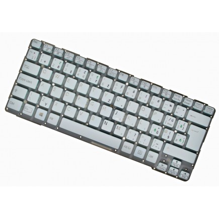 Sony Vaio SVE14A1S6RP billentyűzet a laptopra CZ/SK Fehér keret nélkül