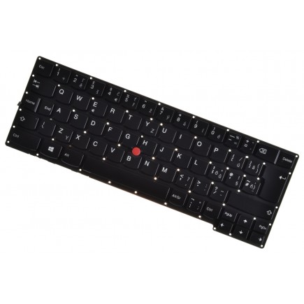 Lenovo ThinkPad X1 Carbon 2 billentyűzet a laptopra cseh keret nélkül, Trackpoint, Háttérvilágítású