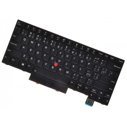 Lenovo ThinkPad T470 billentyűzet a laptopra CZ/SK Fekete, Háttérvilágítású, Trackpoint