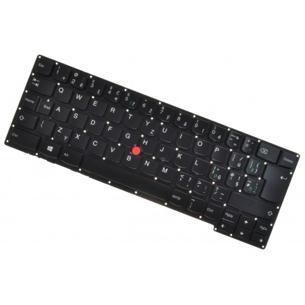 Lenovo ThinkPad X1 Carbon 20A7 billentyűzet a laptopra cseh keret nélkül, Trackpoint, Háttérvilágítású CZ/SK