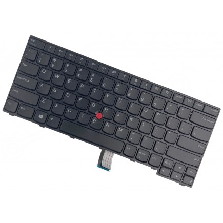 Lenovo ThinkPad E470 billentyűzet a laptopra US Fekete trackpoint