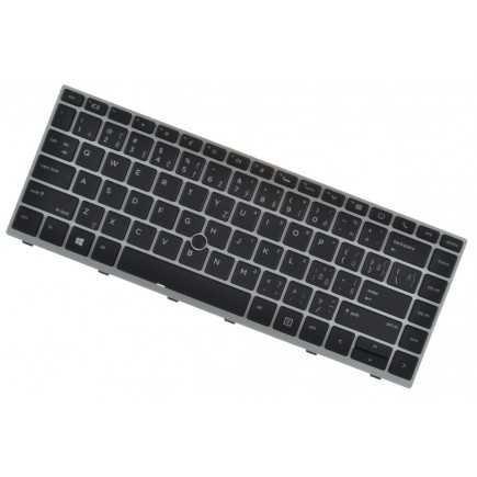 HP EliteBook 745 G6 billentyűzet a laptopra CZ/SK Ezüst váz, háttérvilágítással, Trackpoint