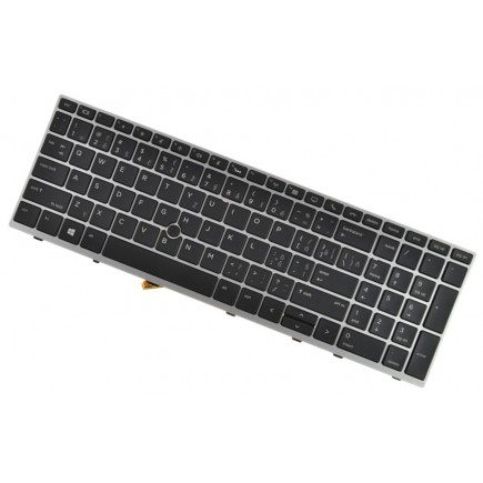 HP EliteBook 850 G6 billentyűzet a laptopra CZ/SK Ezüst váz, háttérvilágítással, Trackpoint