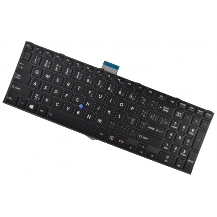 Toshiba Tecra Z50-C-10M billentyűzet a laptopra CZ/SK Fekete, Háttérvilágítású, Trackpoint