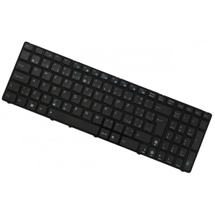 Asus  N73JG billentyűzet a laptopra kerettel, fekete CZ/SK