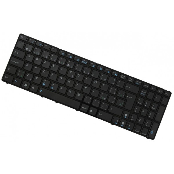 Asus  N73SM billentyűzet a laptopra kerettel, fekete CZ/SK