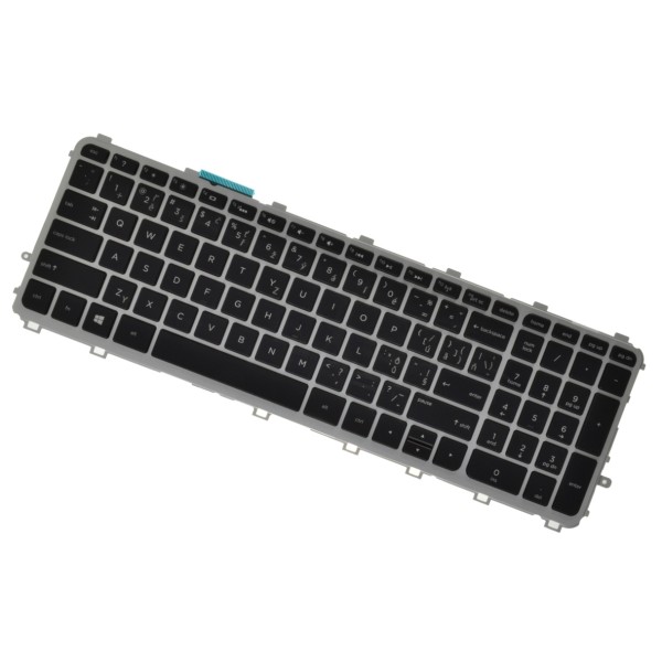 HP kompatibilní 711505-001 billentyűzet a laptopra CZ/SK Ezüst, háttérvilágítás