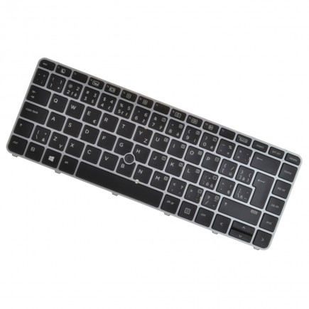 HP kompatibilní 819876-001 billentyűzet a laptopra CZ/SK Ezüst váz, háttérvilágítással