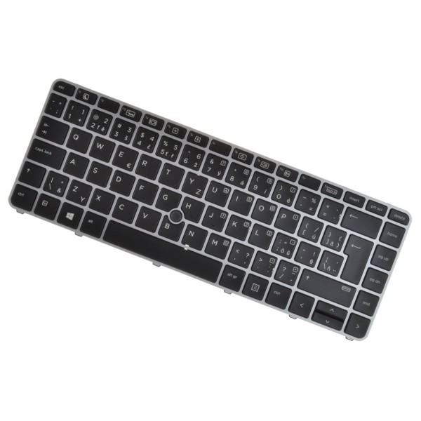 HP kompatibilní 819876-001 billentyűzet a laptopra CZ/SK Ezüst váz, háttérvilágítással