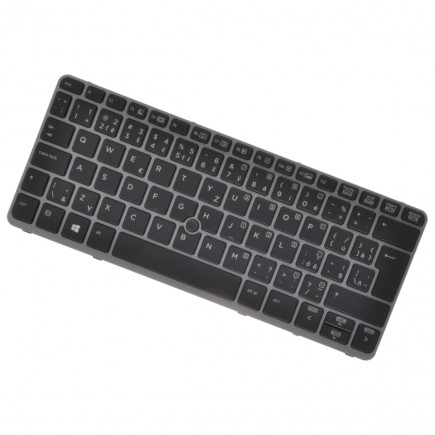 HP kompatibilní 776452-001 billentyűzet a laptopra CZ/SK Ezüst váz, háttérvilágítással, Trackpoint