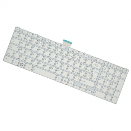 Toshiba SATELLITE C55-A-169 billentyűzet a laptopra fehér, kerettel CZ/SK