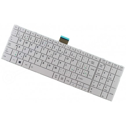 Toshiba Satellite c855-s5308 billentyűzet a laptopra kerettel  CZ/SK fehér