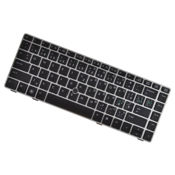 HP kompatibilní 6037B0053803 billentyűzet a laptopra Ezüst keret CZ/SK