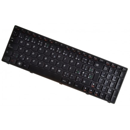 IBM Lenovo Ideapad B570E billentyűzet a laptopra kerettel, fekete CZ/SK