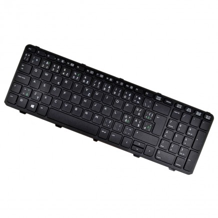 HP kompatibilní 736648-001 billentyűzet a laptopra CZ/DE Fekete