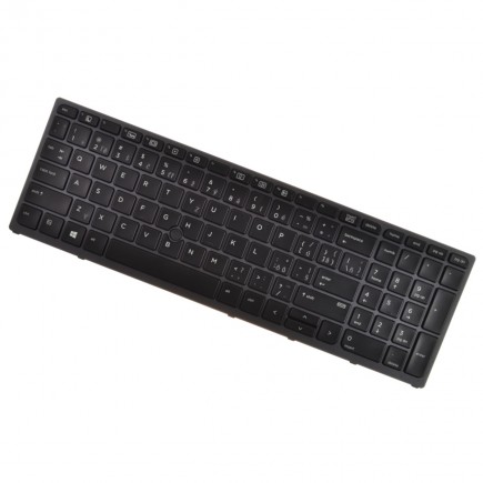HP kompatibilní 848311-031 billentyűzet a laptopra CZ/SK Fekete, Háttérvilágítású, Trackpoint