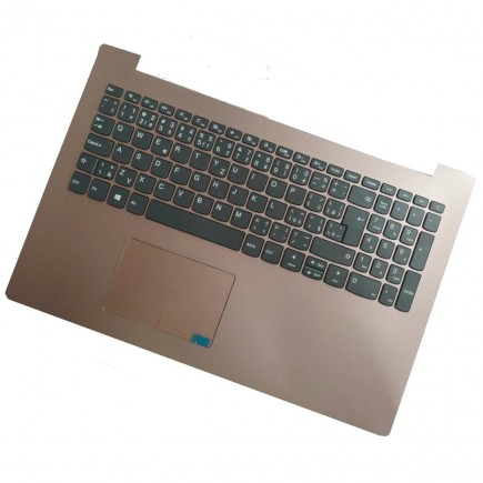Lenovo IdeaPad 320-15ABR billentyűzet a laptopra CZ/SK Bronz, Palmprest, Érintőpaddal
