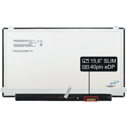 Kijelző a Kompatibilní LP156UD1(SP)(B2) 15,6" 4K UHD LED 40 pin eDP SLIM UB/SB laptop részére - Fényes